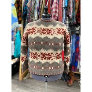 Vintage Northwest Express Snowflake Sweater Size Large)